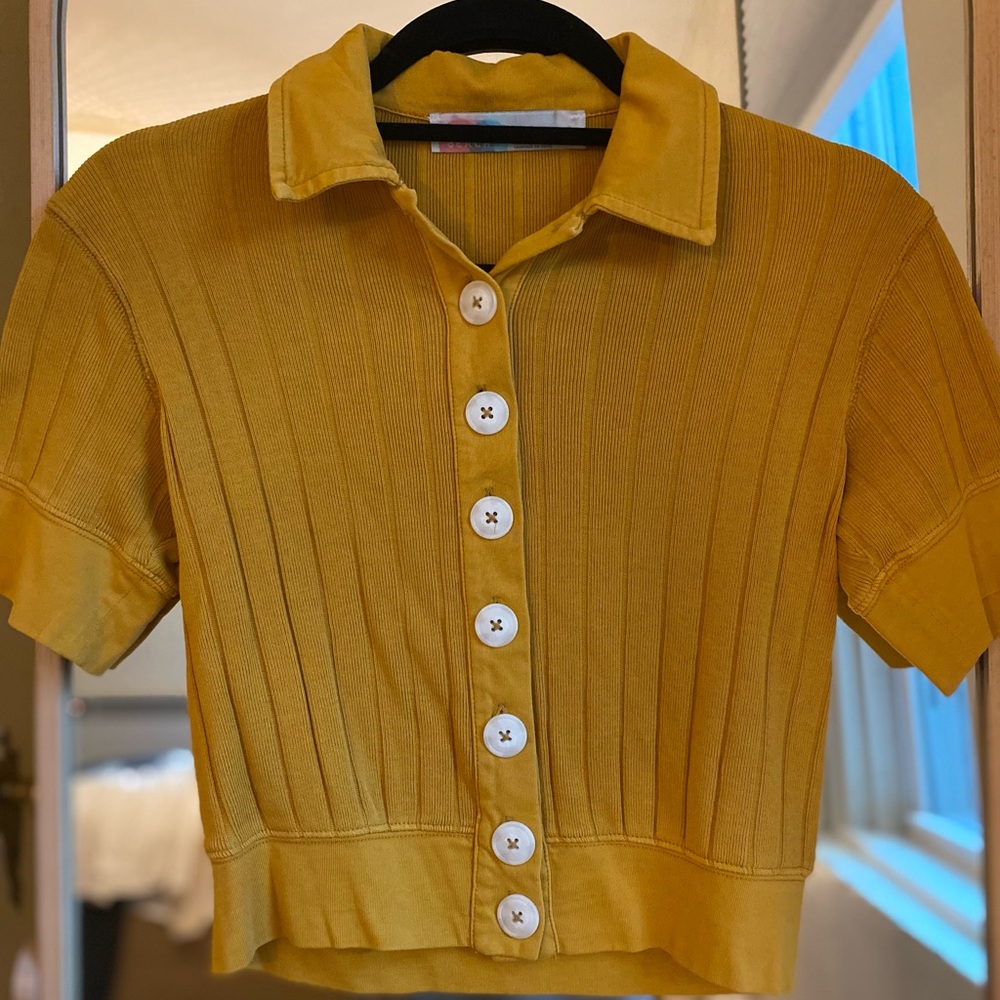 Free People “Beach” Button Up Top